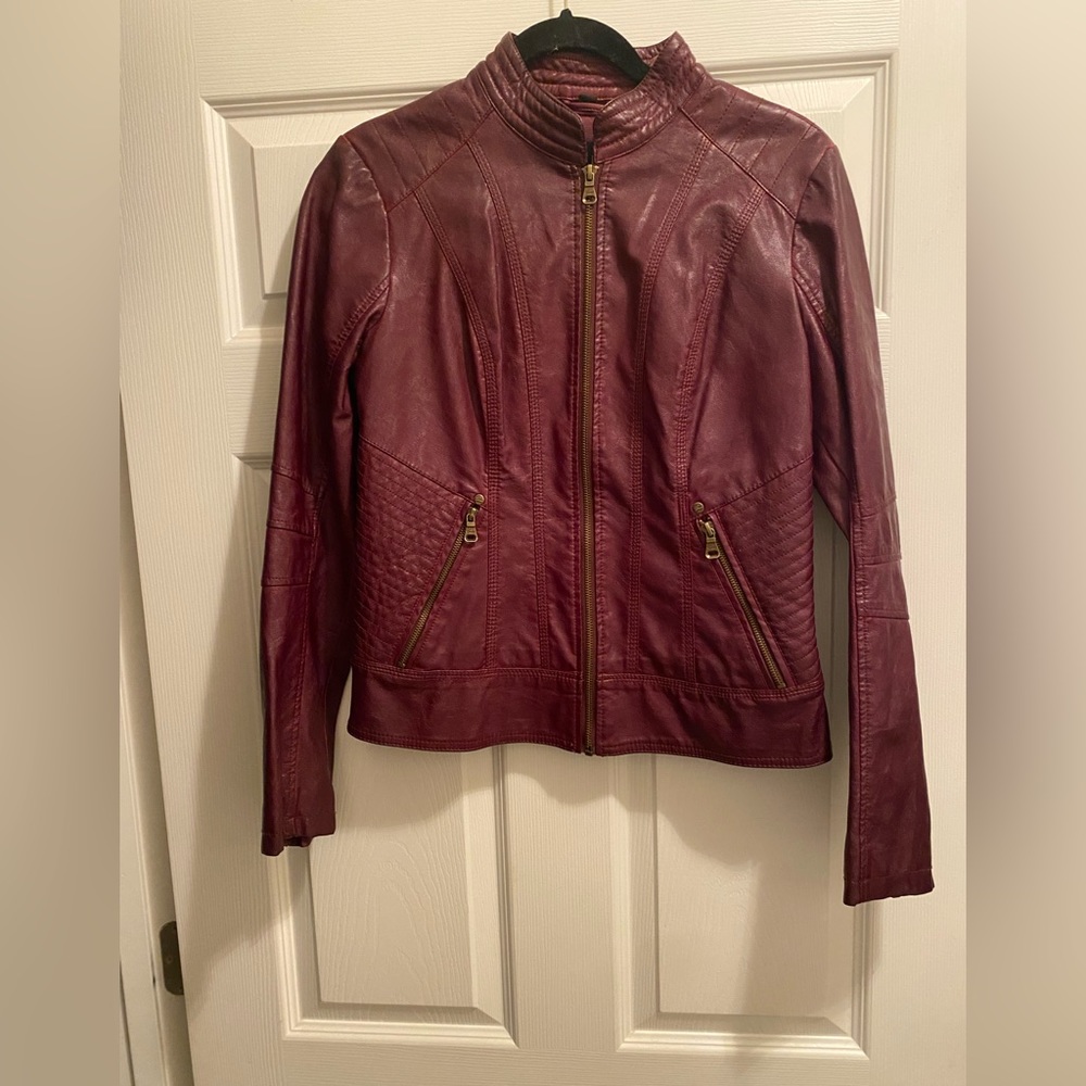 Guess Leather Jacket. Size Medium